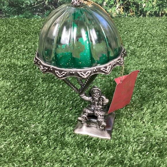 LENOX Kirk Stieff Santa's Arrival Pewter Christmas Ornament - Picture 4 of 11